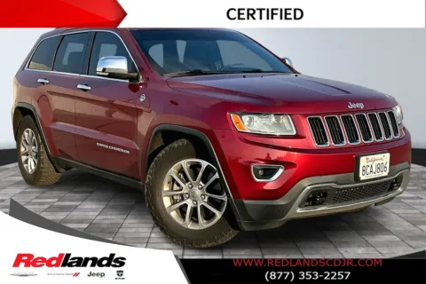 Red 2015 Jeep Grand Cherokee Limited for sale in Redlands, CA