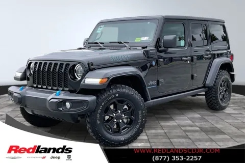 Black 2023 Jeep Wrangler Base 4xe for sale in Redlands, CA