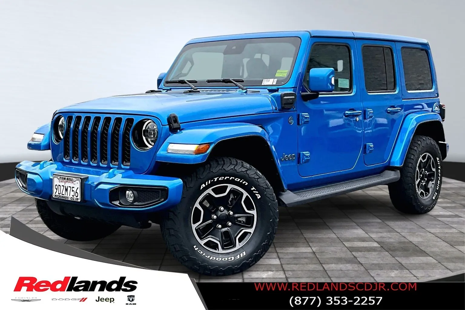 Blue 2023 Jeep Wrangler High Altitude 4xe for sale in Redlands, CA