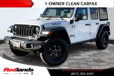 White 2024 Jeep Wrangler Willys 4xe for sale in Redlands, CA