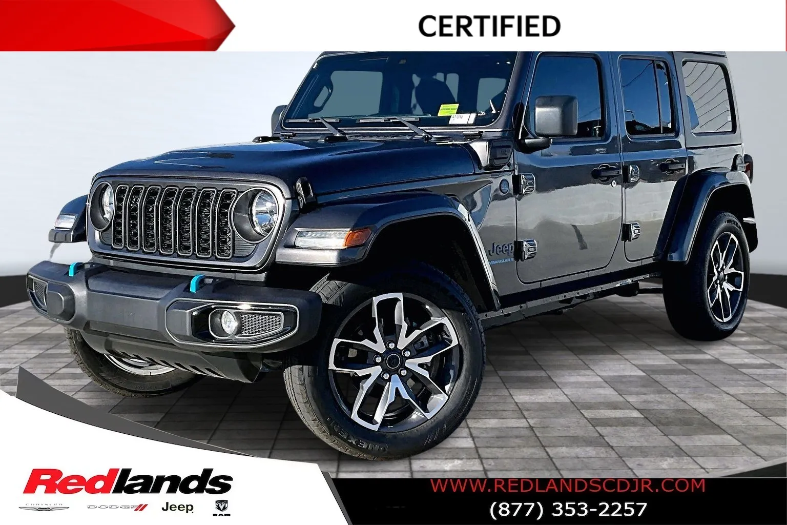 Used 2024 Jeep Wrangler 4xe Sports S 4XE with VIN 1C4RJXN61RW116523 for sale in Redlands, CA