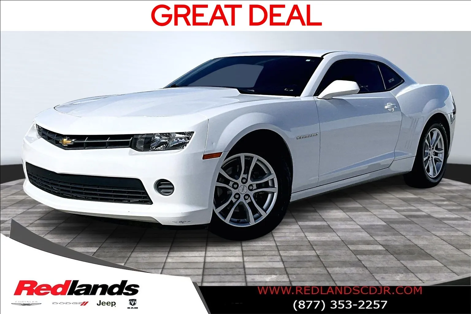 2015 Chevrolet Camaro 1LS for sale in Redlands, CA