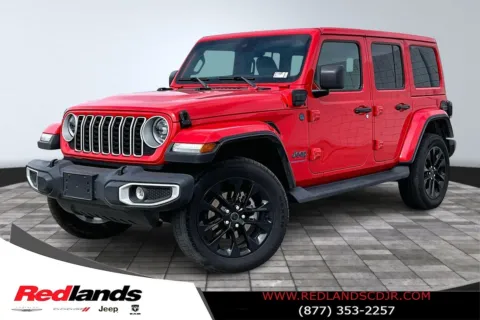 Red 2025 Jeep Wrangler Sahara 4xe for sale in Redlands, CA