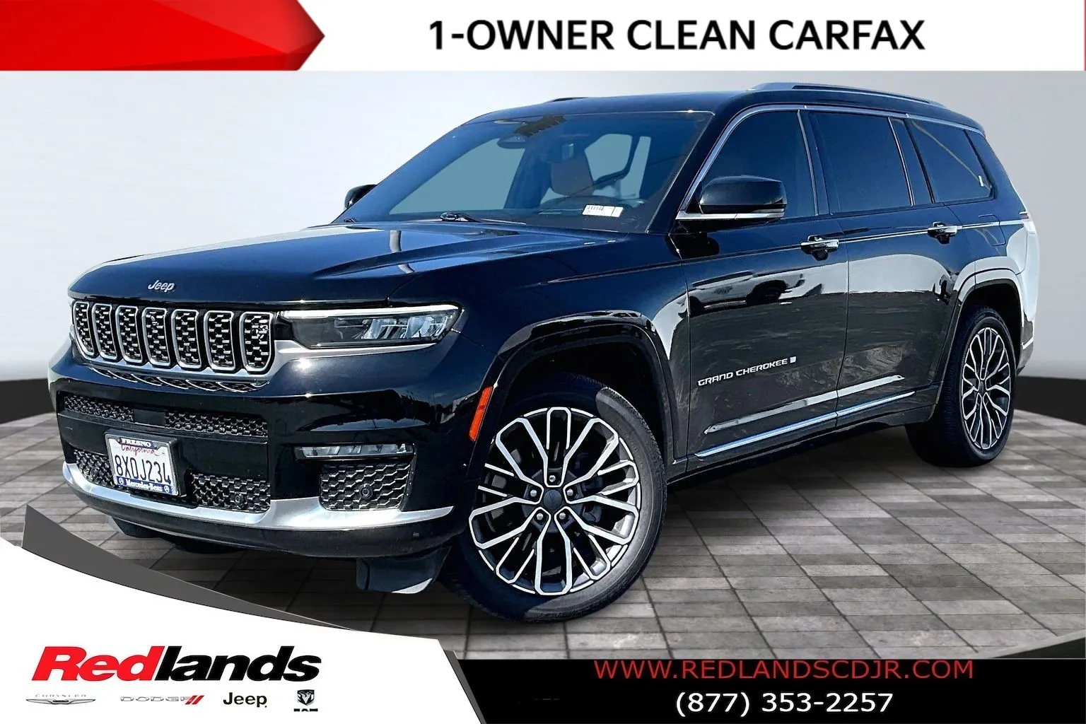 Black 2021 Jeep Grand Cherokee L Summit for sale in Redlands, CA