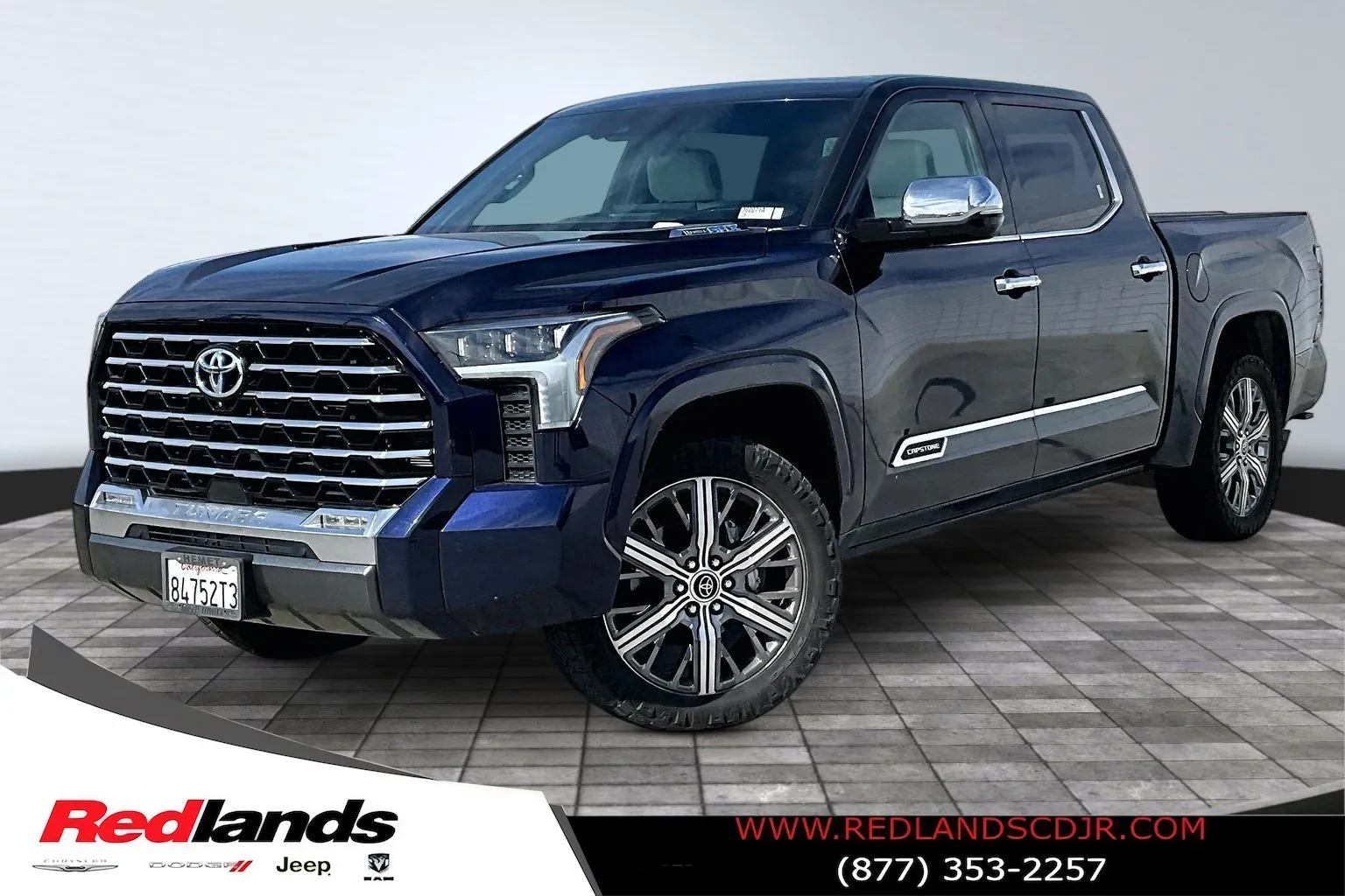 Blue 2023 Toyota Tundra Hybrid Capstone for sale in Redlands, CA