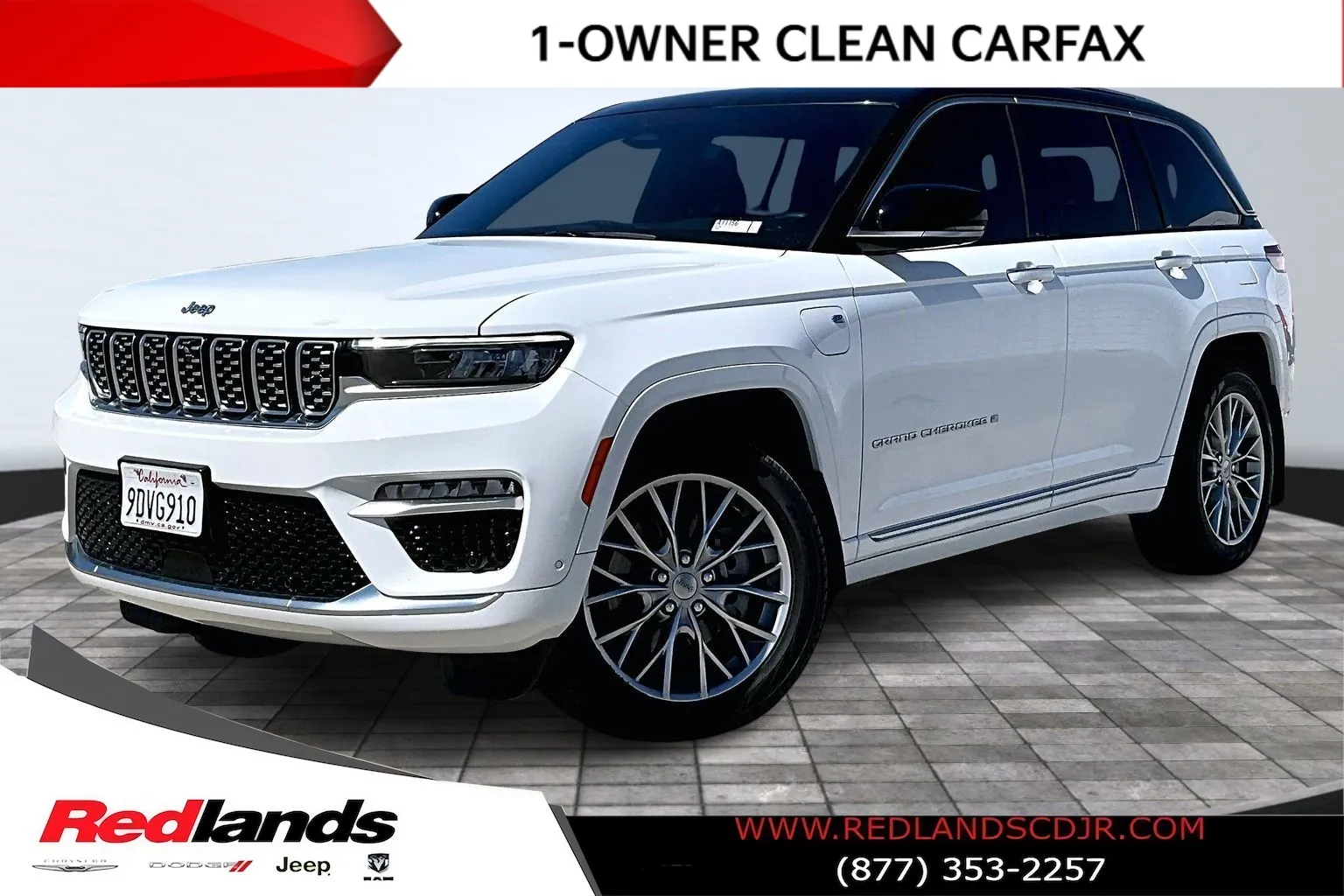 White 2022 Jeep Grand Cherokee Summit 4xe for sale in Redlands, CA