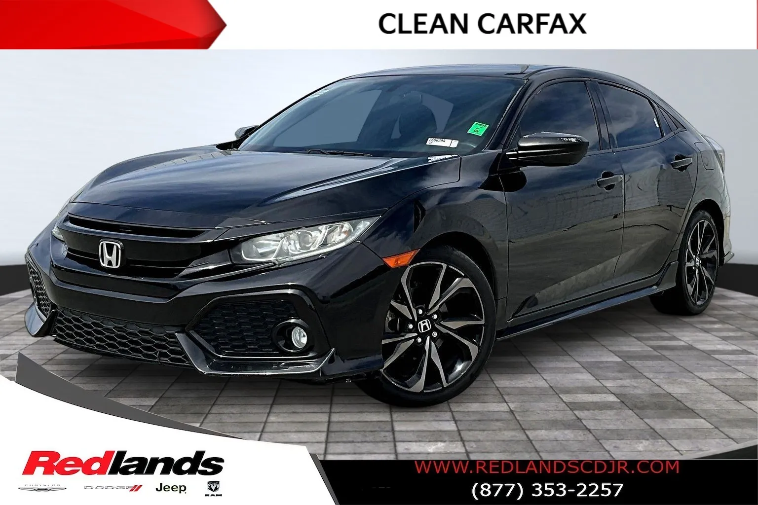 Black 2017 Honda Civic Sport for sale in Redlands, CA