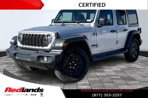 Silver 2024 Jeep Wrangler Sport for sale in Redlands, CA