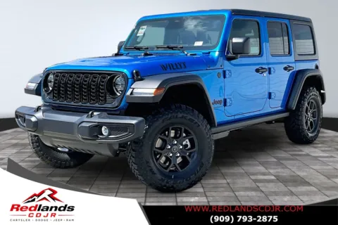 Blue 2026 Jeep Wrangler Willys for sale in Redlands, CA