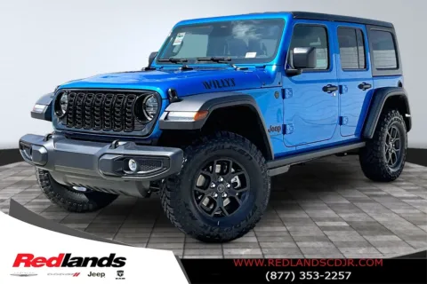 Blue 2026 Jeep Wrangler Willys for sale in Redlands, CA