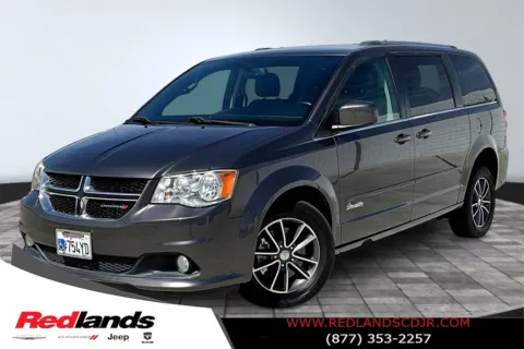 Gray 2017 Dodge Grand Caravan SXT for sale in Redlands, CA