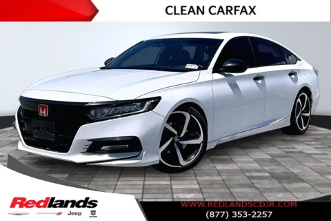 White 2020 Honda Accord Sport 2.0T for sale in Redlands, CA