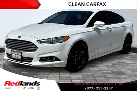 White 2016 Ford Fusion SE for sale in Redlands, CA