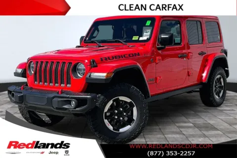 Red 2018 Jeep Wrangler Unlimited Rubicon for sale in Redlands, CA