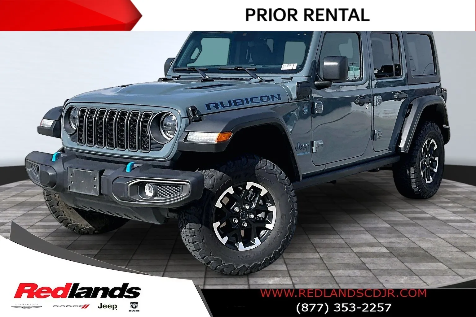 Gray 2025 Jeep Wrangler Rubicon 4xe for sale in Redlands, CA