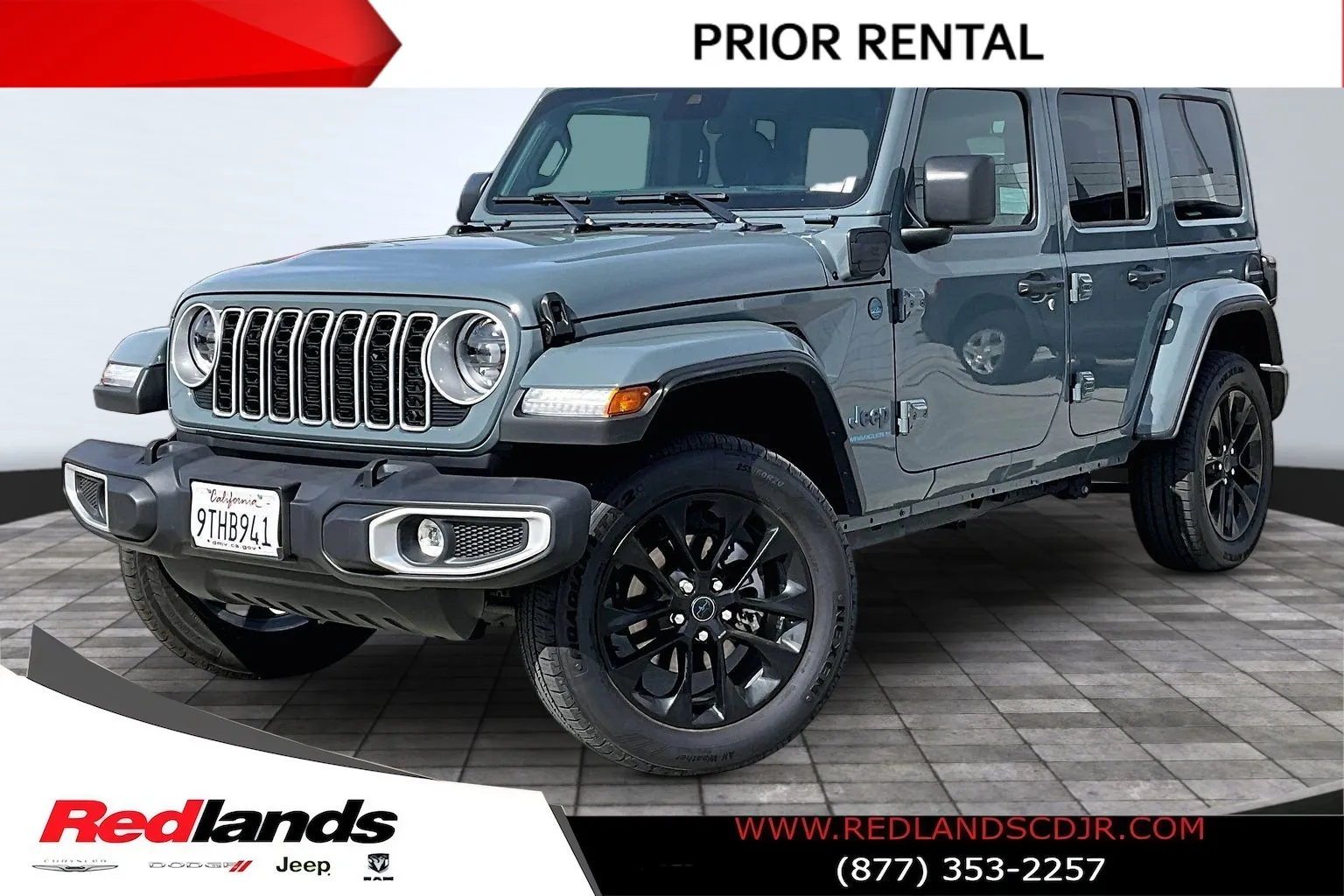Gray 2025 Jeep Wrangler Sahara 4xe for sale in Redlands, CA
