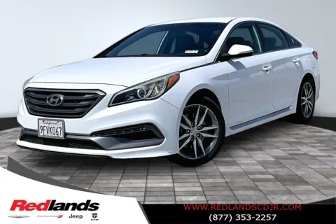 White 2017 Hyundai Sonata Sport 2.0T for sale in Redlands, CA