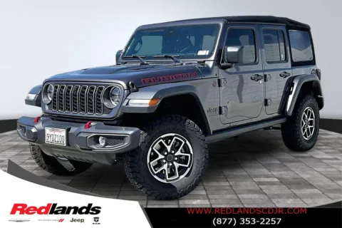 Gray 2025 Jeep Wrangler Rubicon for sale in Redlands, CA
