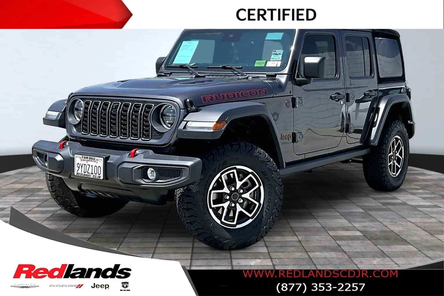 Gray 2025 Jeep Wrangler Rubicon for sale in Redlands, CA