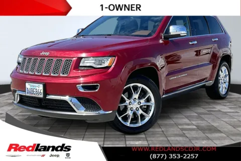 Red 2015 Jeep Grand Cherokee Summit for sale in Redlands, CA