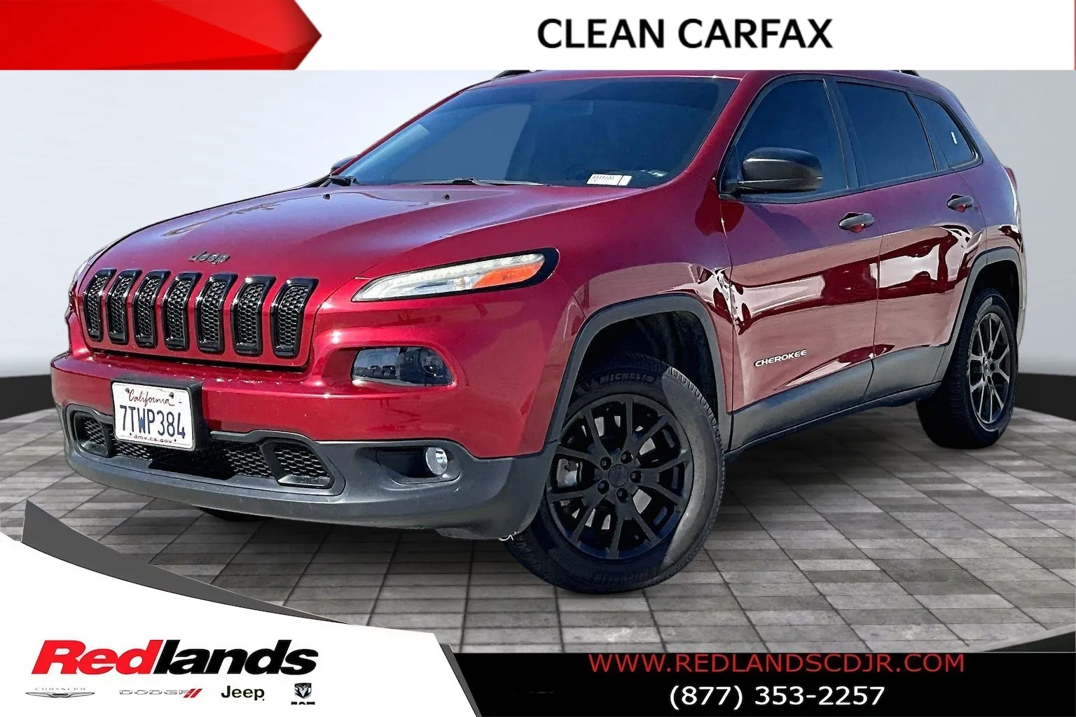 Red 2016 Jeep Cherokee Sport for sale in Redlands, CA