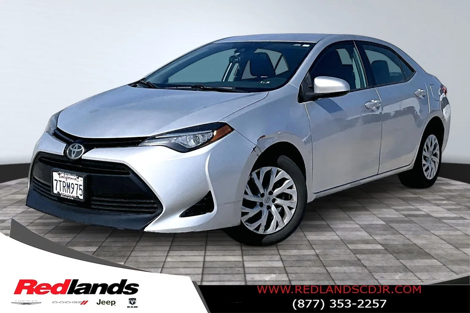 Silver 2017 Toyota Corolla XSE for sale in Redlands, CA