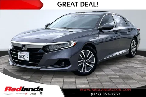 Gray 2021 Honda Accord Hybrid EX for sale in Redlands, CA