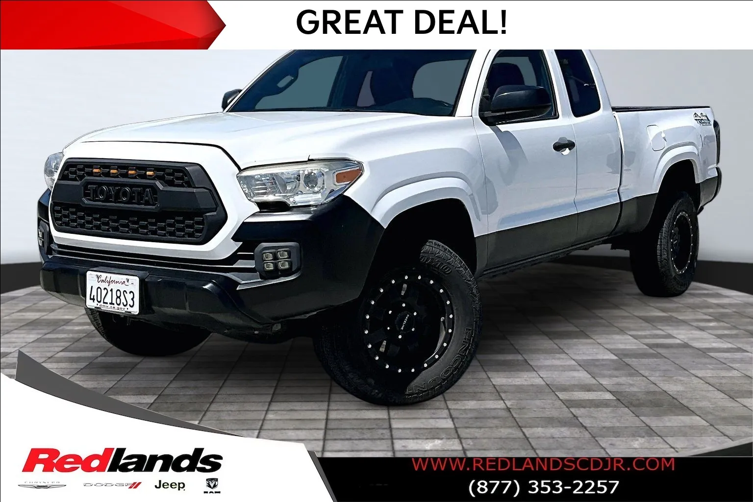 White 2017 Toyota Tacoma SR for sale in Redlands, CA