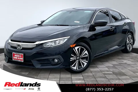 Black 2017 Honda Civic EX-T for sale in Redlands, CA