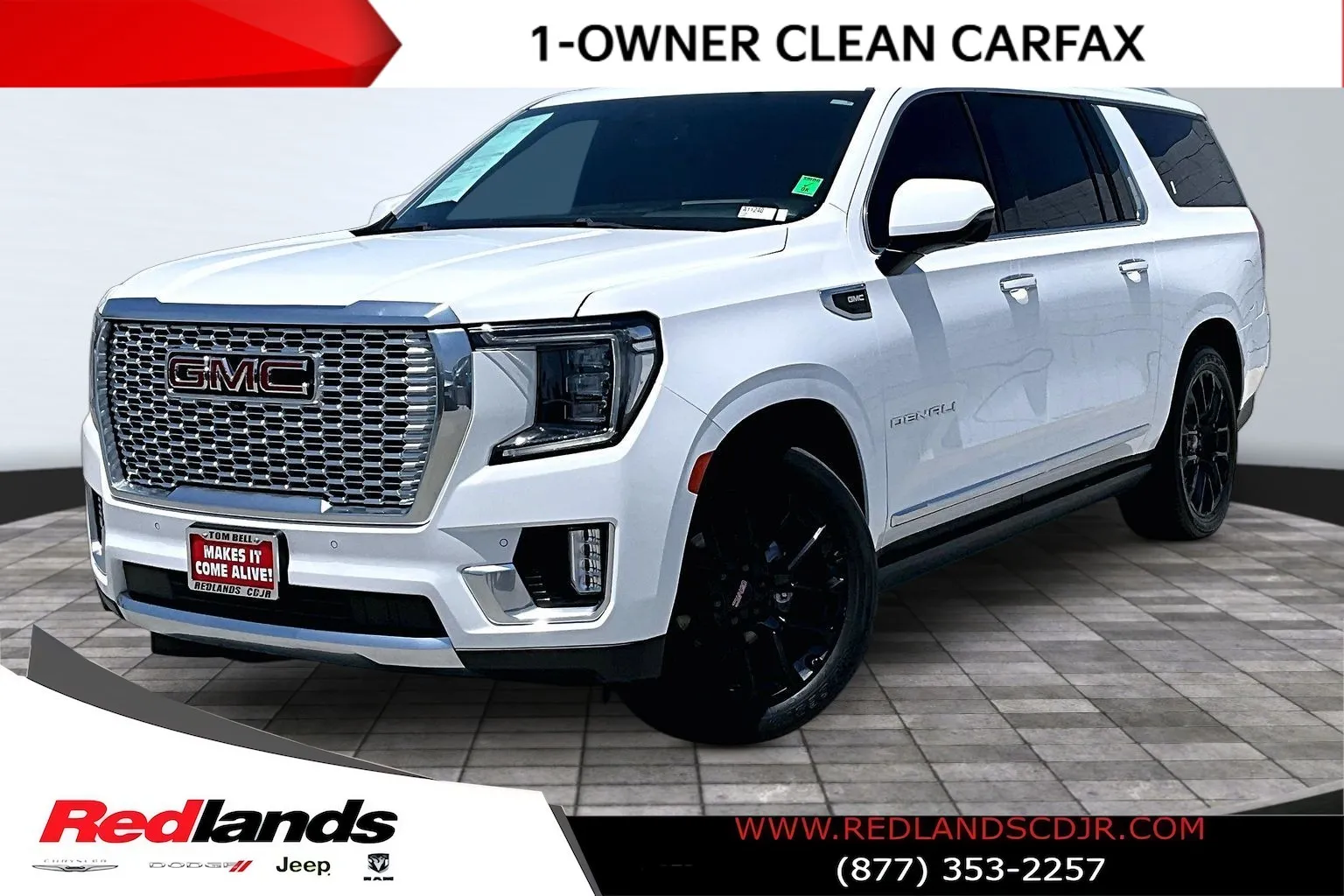 White 2022 GMC Yukon XL Denali for sale in Redlands, CA