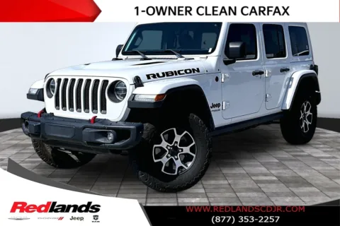White 2021 Jeep Wrangler Unlimited Rubicon for sale in Redlands, CA