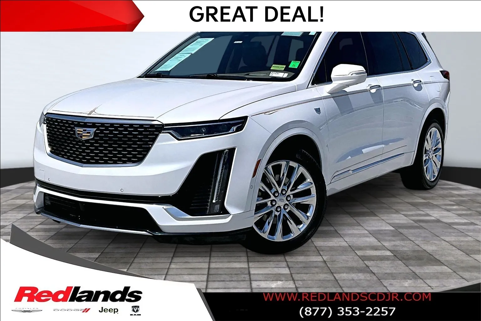 White 2020 Cadillac XT6 Premium Luxury for sale in Redlands, CA