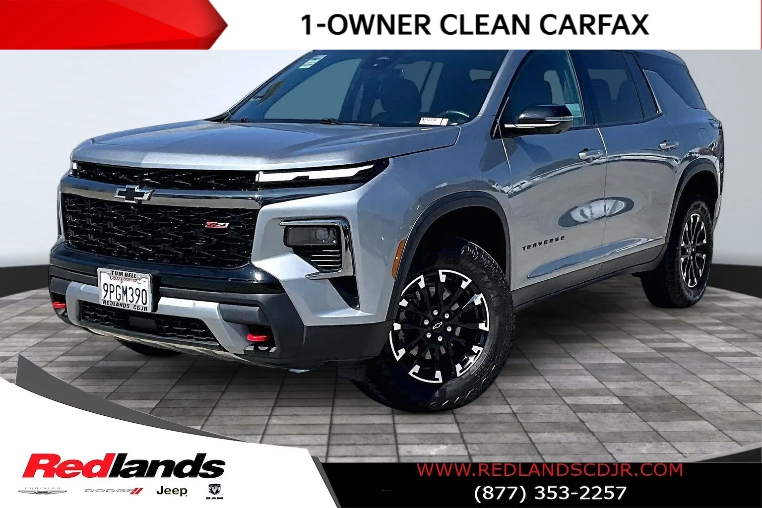 Gray 2024 Chevrolet Traverse Z71 for sale in Redlands, CA