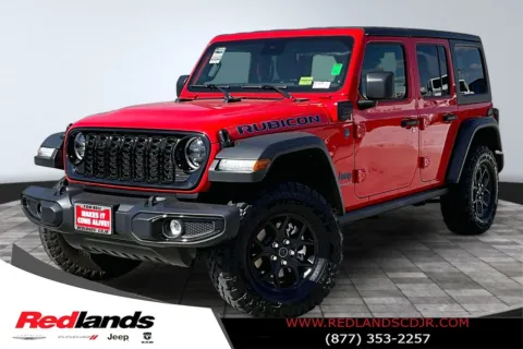 Red 2025 Jeep Wrangler Willys 4xe for sale in Redlands, CA