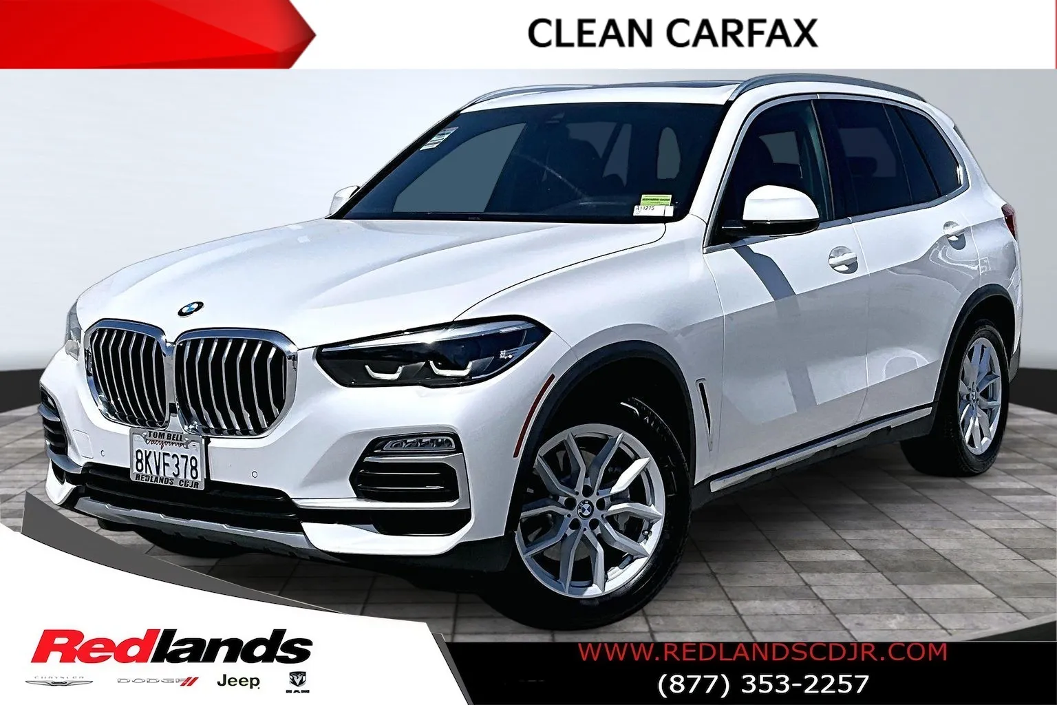 White 2019 BMW X5 xDrive40i for sale in Redlands, CA