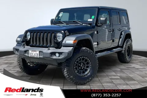 Black 2018 Jeep Wrangler Unlimited Sport S for sale in Redlands, CA