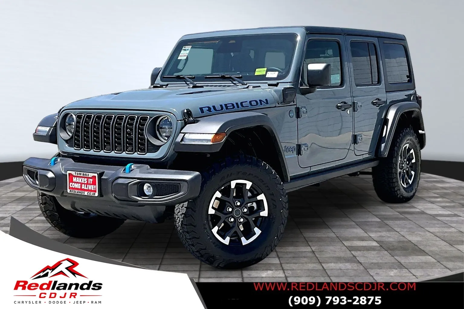Blue 2025 Jeep Wrangler Rubicon 4xe for sale in Redlands, CA