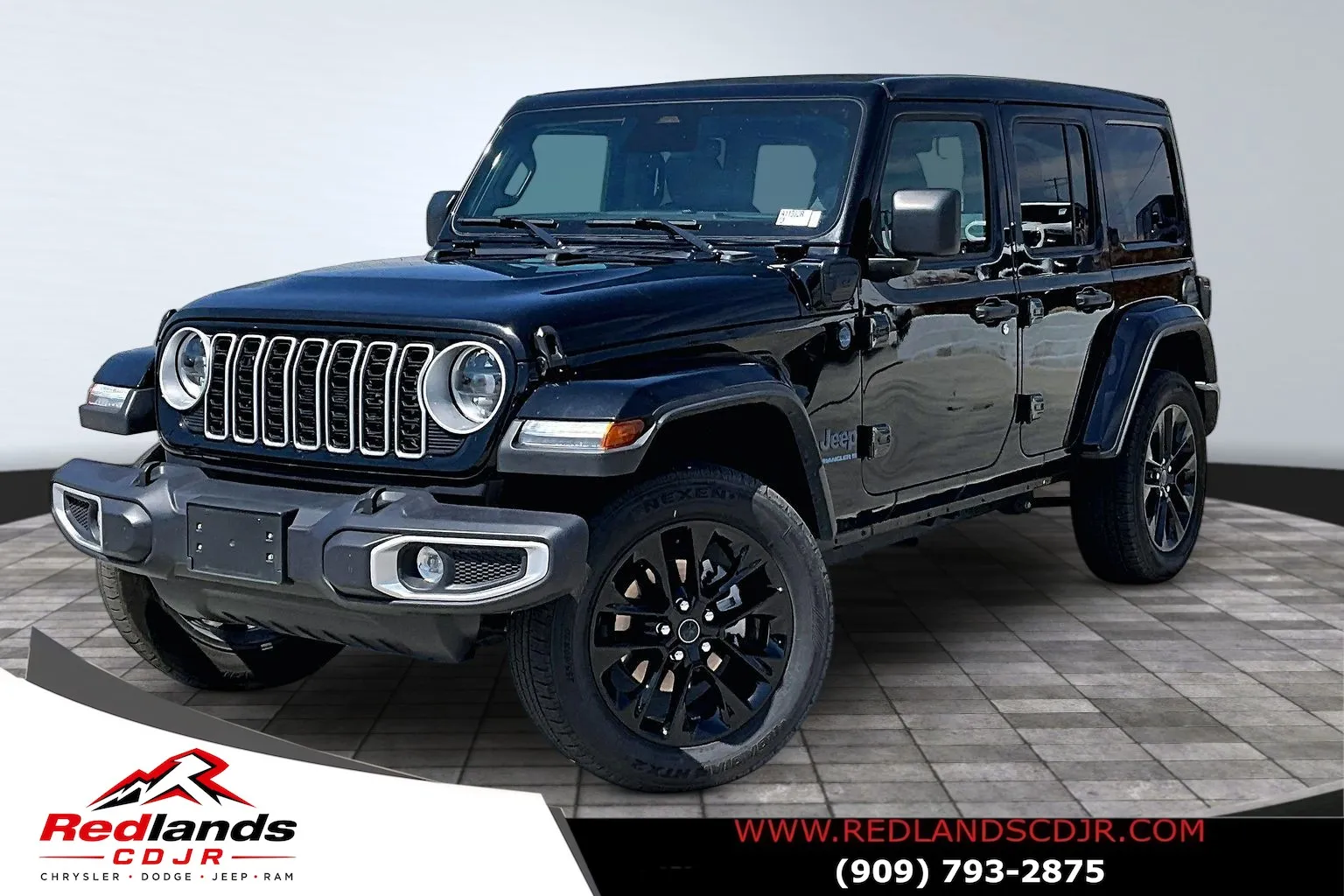 Black 2025 Jeep Wrangler Sahara 4xe for sale in Redlands, CA