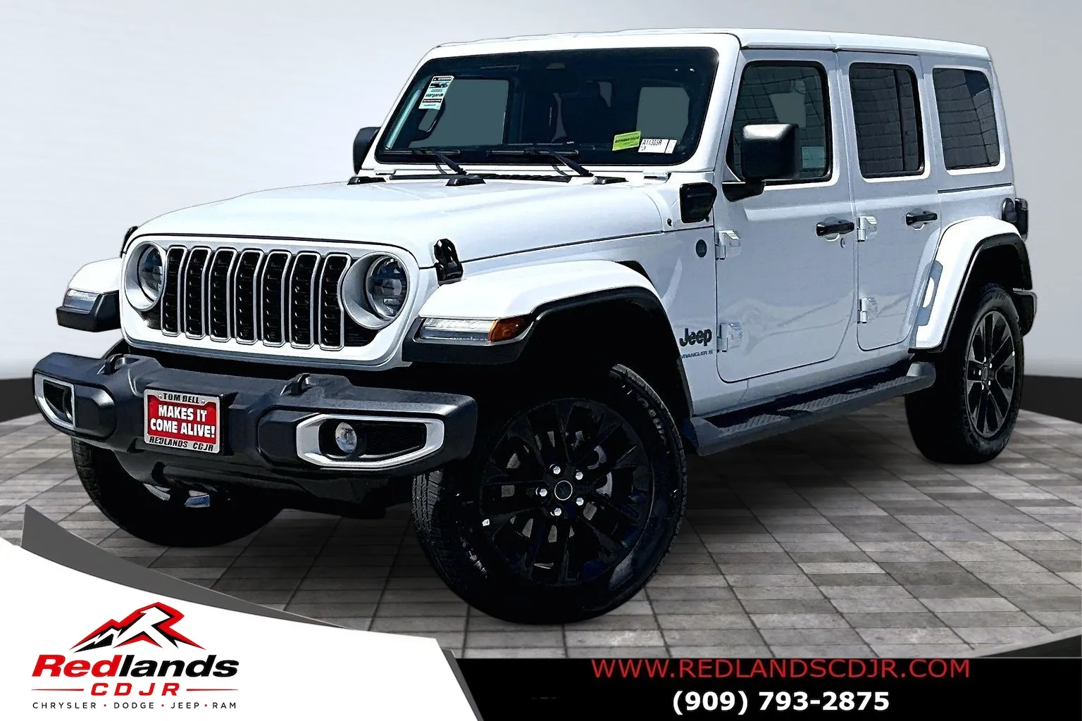 White 2025 Jeep Wrangler Sahara 4xe for sale in Redlands, CA