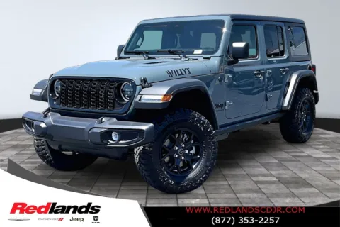 Blue 2026 Jeep Wrangler Willys for sale in Redlands, CA