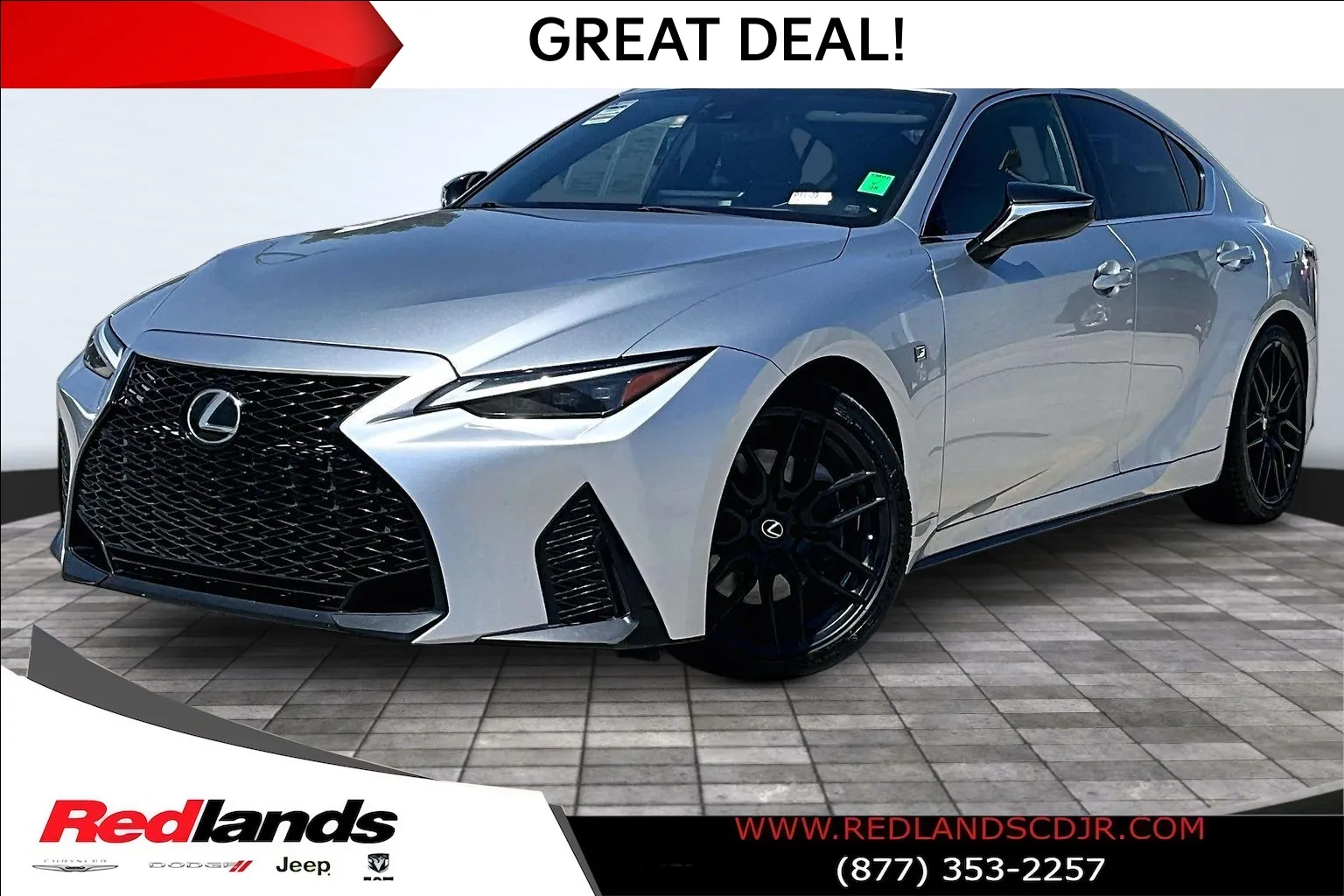 Silver 2021 Lexus IS 350 F SPORT for sale in Redlands, CA