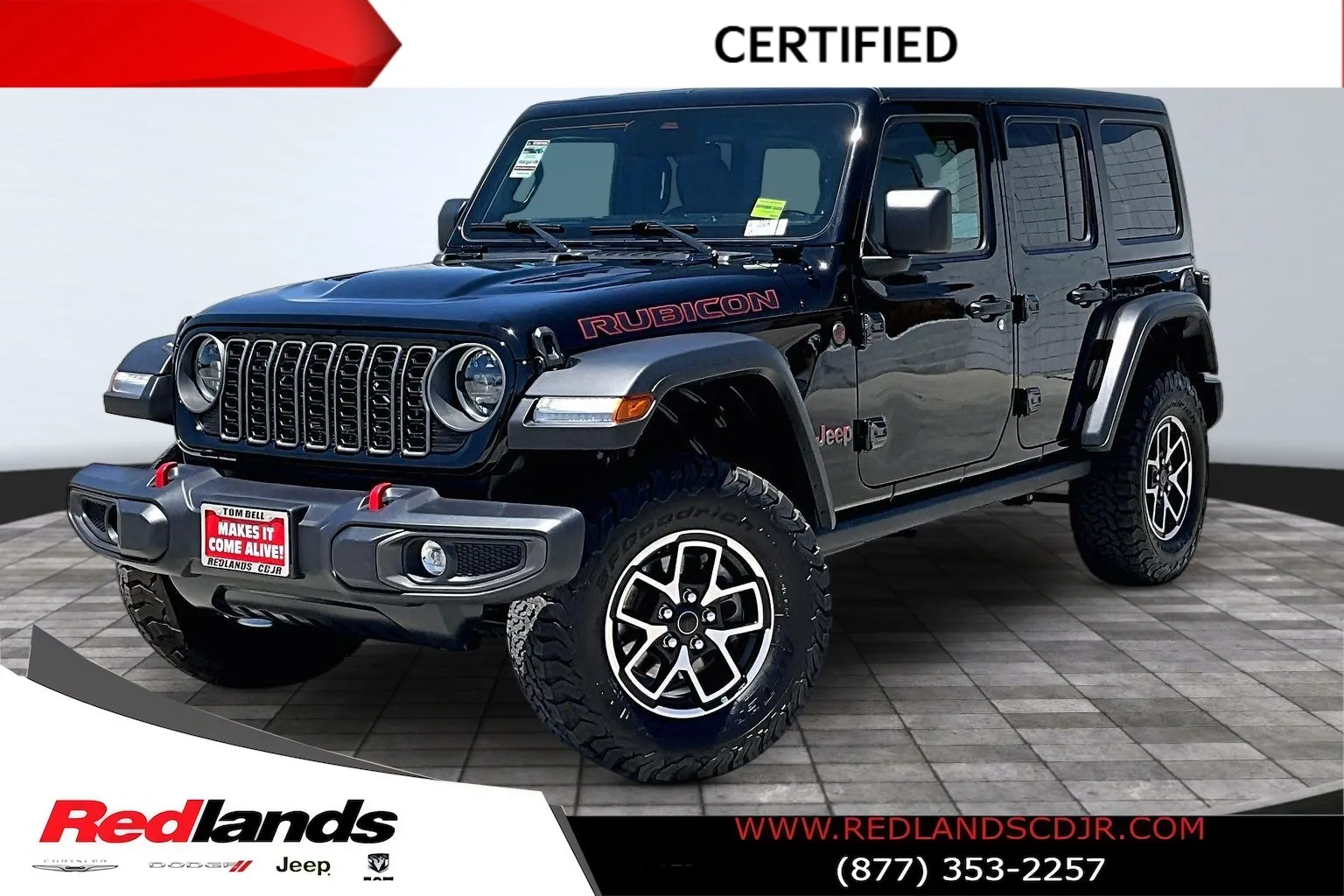 Black 2025 Jeep Wrangler Rubicon for sale in Redlands, CA