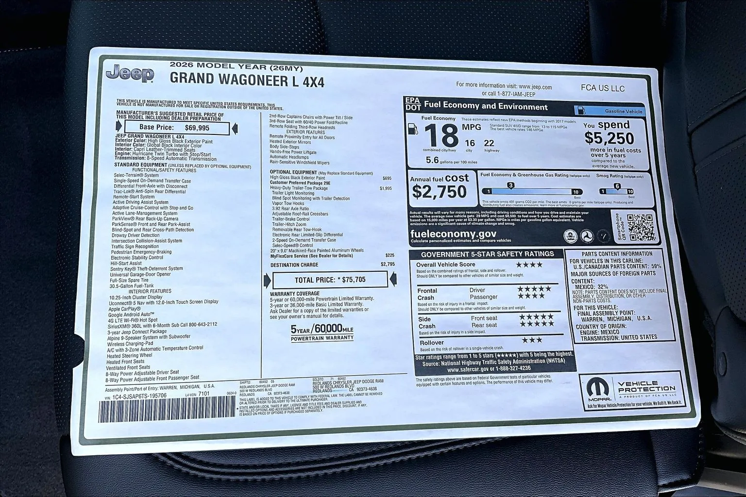 2026 Jeep Grand Wagoneer L Base - Photo 34