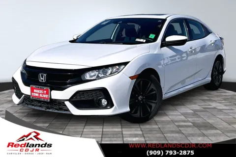 White 2019 Honda Civic EX for sale in Redlands, CA