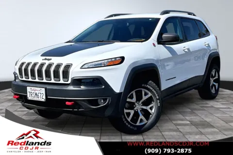 White 2016 Jeep Cherokee Trailhawk for sale in Redlands, CA