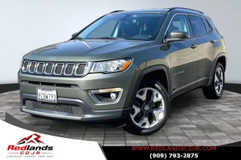 Green 2020 Jeep Compass Limited for sale in Redlands, CA