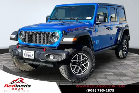 Blue 2025 Jeep Wrangler Rubicon for sale in Redlands, CA