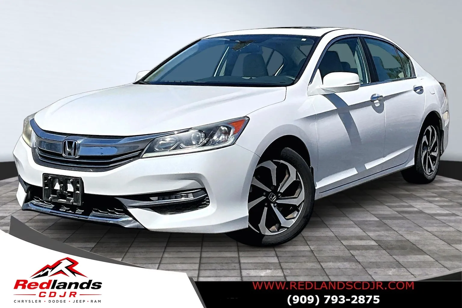 White 2017 Honda Accord EX for sale in Redlands, CA