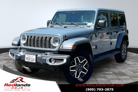 Gray 2024 Jeep Wrangler Sahara for sale in Redlands, CA