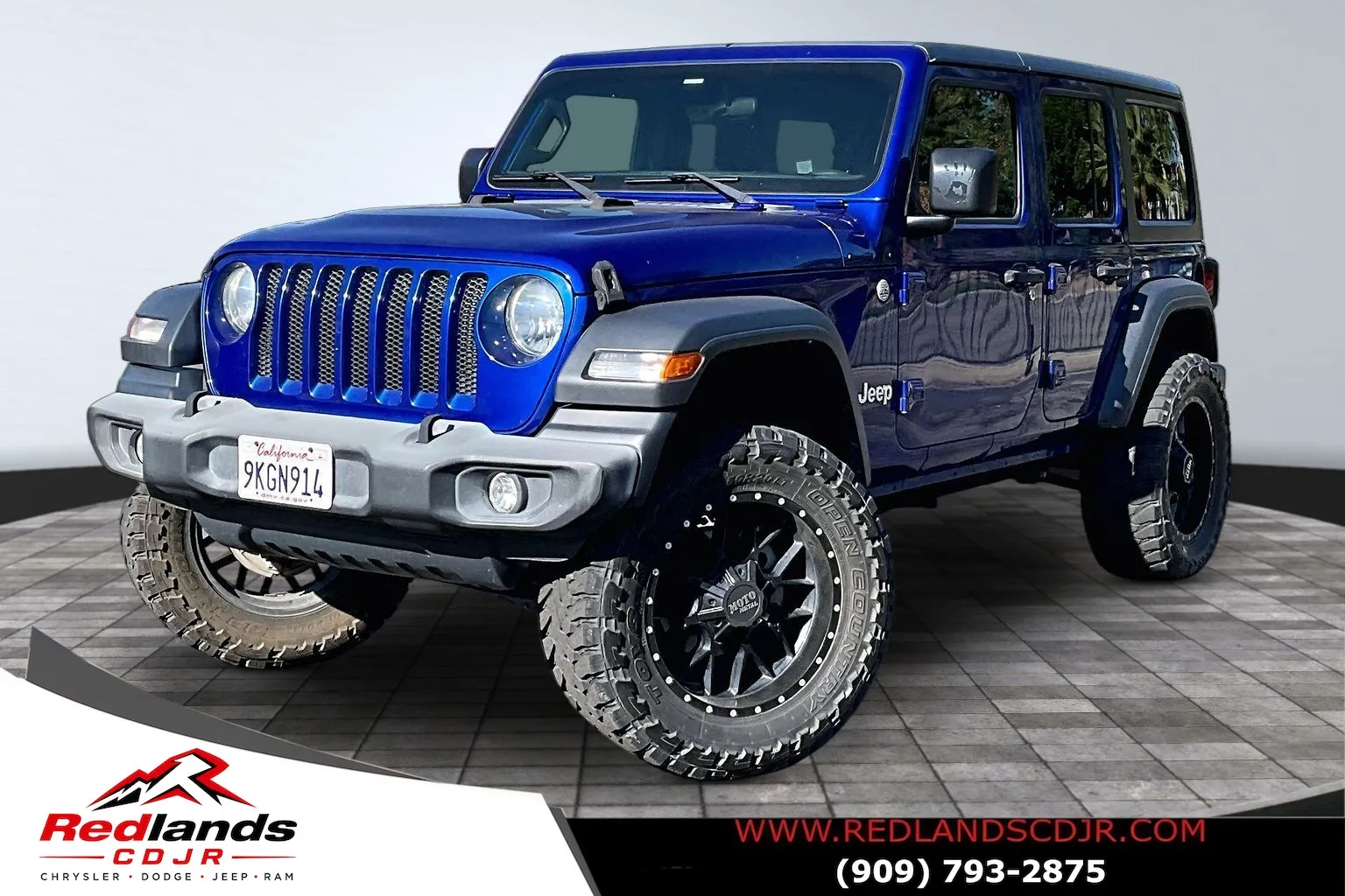 Blue 2018 Jeep Wrangler Unlimited Sport for sale in Redlands, CA